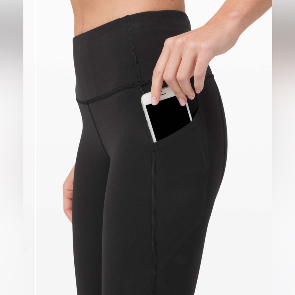 Lululemon Pace Rival High-Rise Crop 22" | Black | Size 4 - Picture 3 of 9
